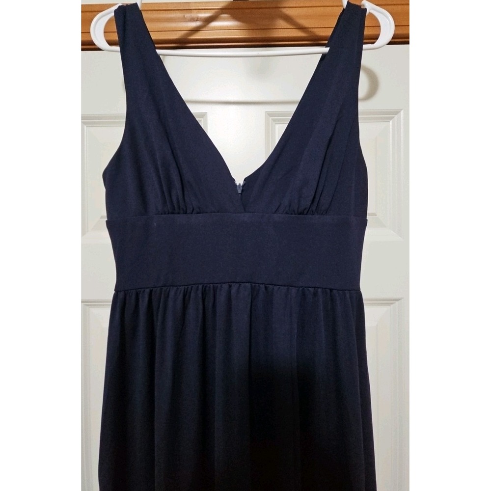 NWT Ever Pretty Dark Blue Sleeveless Bridesmaid Dress w/Deep V Neck and A Line‎ - Picture 4 of 12